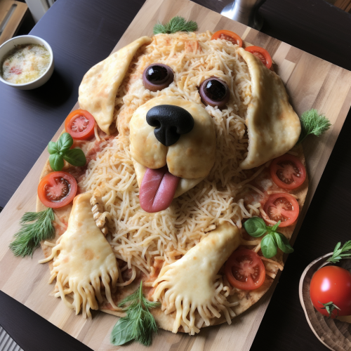 Dog Shaped Pizza Picture