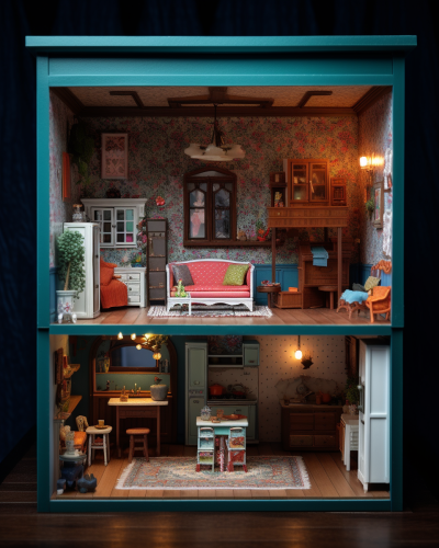 Exquisite doll house interior design