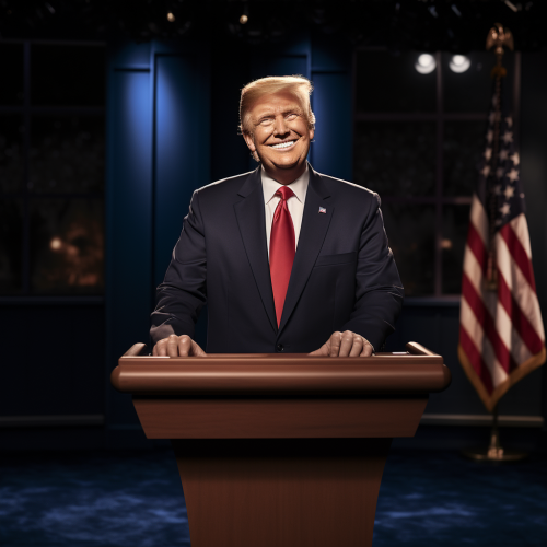 Donald Trump smiling elected president