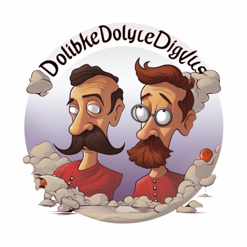 Doublethink Dialogues logo on white background Doublethink Dialogues logo on white background