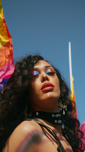 Drag Queen at Pride Festival