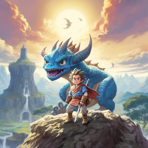 Dragon Quest Cover Graphic Game