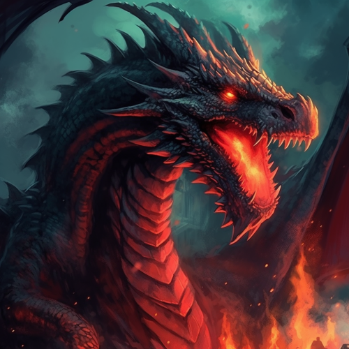 Stunning dragon art in House of Dragons style