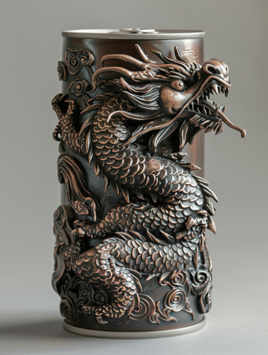 Dragon sculpture in can
