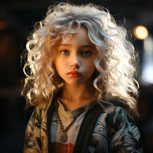 Beautiful dragonfly child with intricate details