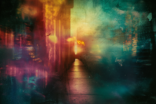 Dreamy Places with Illogical Architecture and Spectral Lights Dreamy Places with Illogical Architecture and Spectral Lights