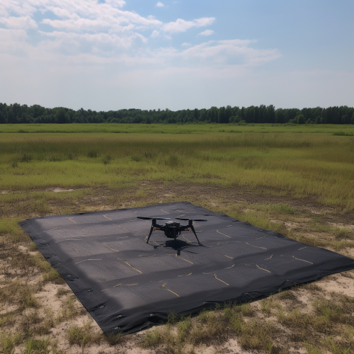 Drone landing pad for safe takeoffs and landings