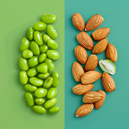 Comparison of Edamame Beans and Almonds