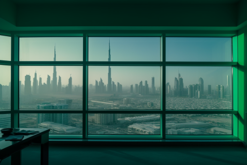 Beautiful Office View in Dubai