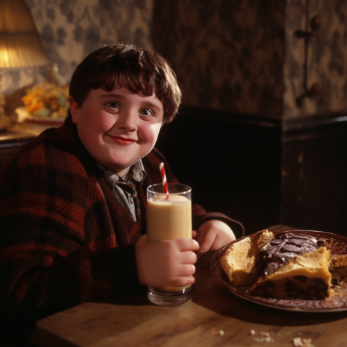Dudley Dursley enjoying Swiss Chocolatte
