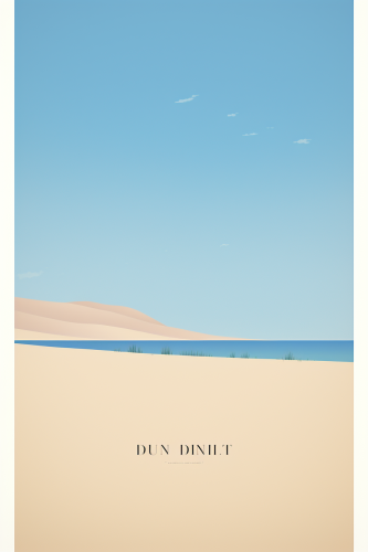 Minimalist poster of Dune du Pilat