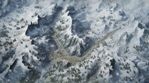 Dungeons and Dragons battle map at Yosemite Summit