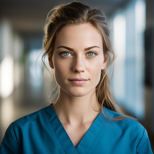 Dutch medical assistant smiling photo