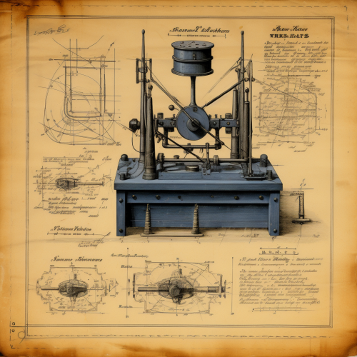 Schematic of an early radio device for contacting the dead