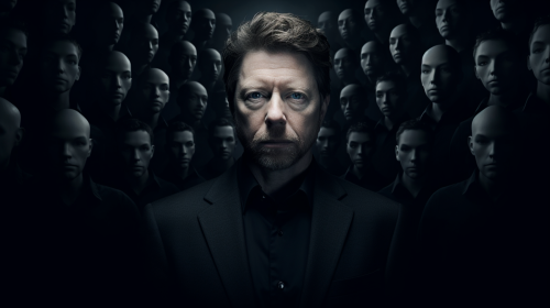 Eckhart Tolle's head in focus Eckhart Tolle's head in focus