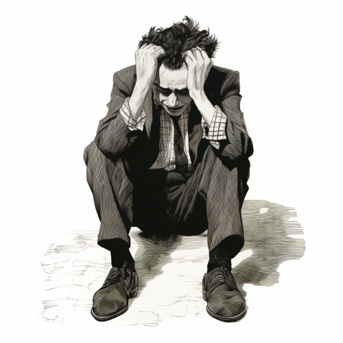 Edward Gorey Joker: Distressed Head