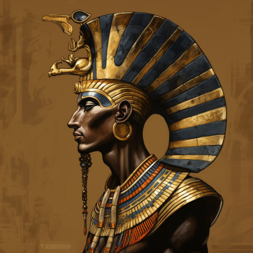 Egyptian God Osiris Side Profile