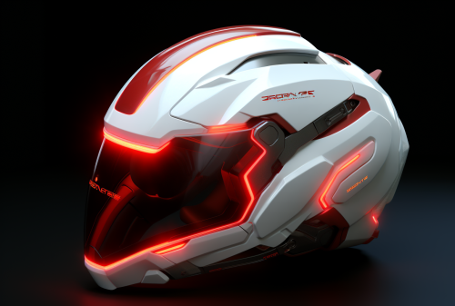 Electric Helmet with Ethereal Lighting Electric Helmet with Ethereal Lighting