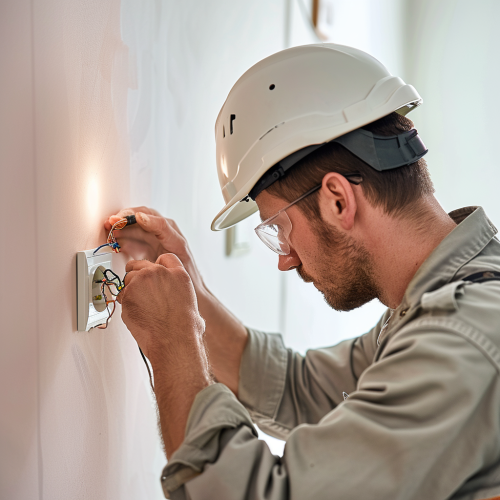 Electrician Wiring Socket Outlet
