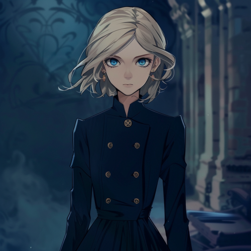 Elegant English Aristocrat Girl Blue Eyes