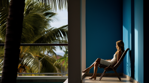 Elegant modern people enjoying luxury vacation in Nayarit, Mexico