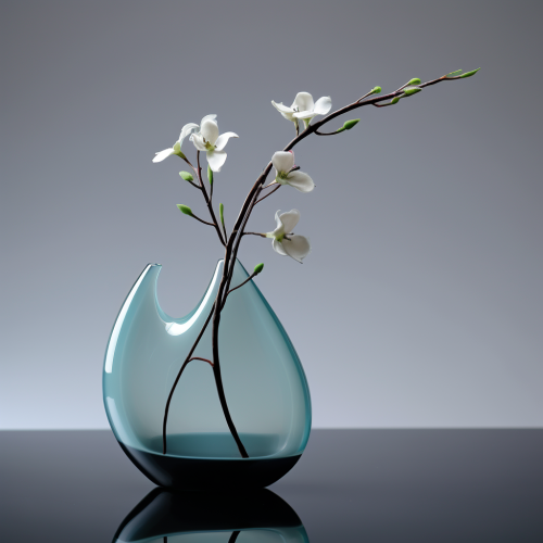 Beautiful glass vase with meticulous detail  ?