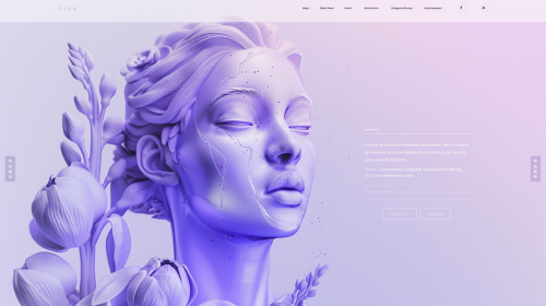 Elegant Female AI Chatbot Design