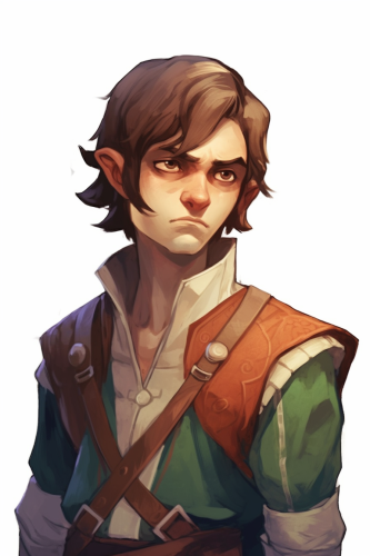 Close-up of elf smuggler with a paranoid look
