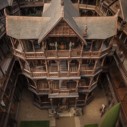 View of Elizabethan shows from above