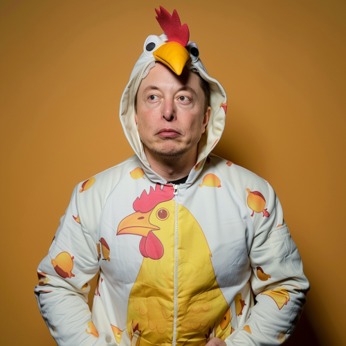 Elon Musk Chicken Suit Sam Altman