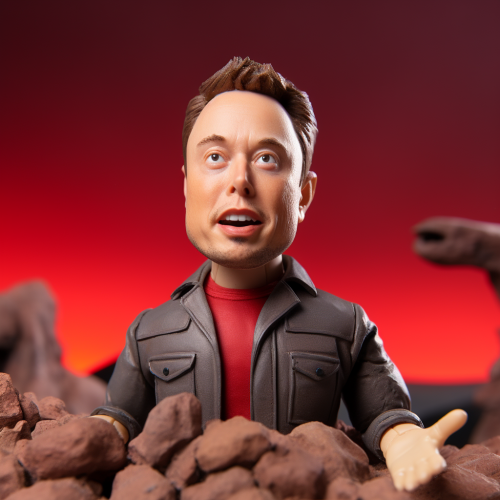 Claymation of Elon Musk