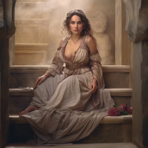 Emilia Clarke sitting on marble steps Emilia Clarke sitting on marble steps