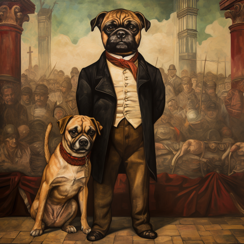 Emiliano Zapata as Dog in Mexican Revolution Mural