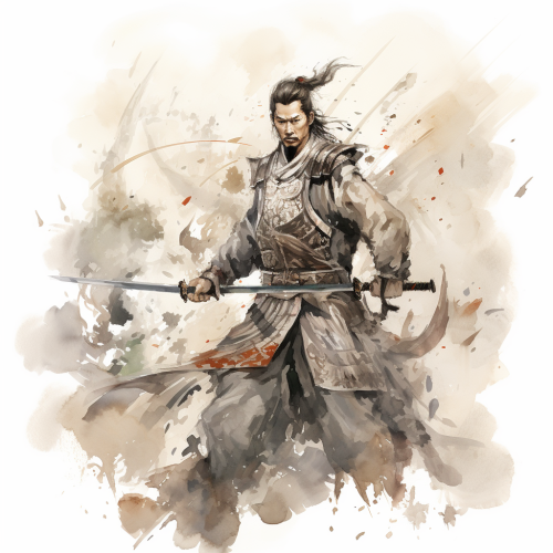 Emperor of the Three Kingdoms in a Palace