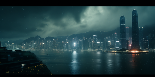 Futuristic mechanical race in endless cave