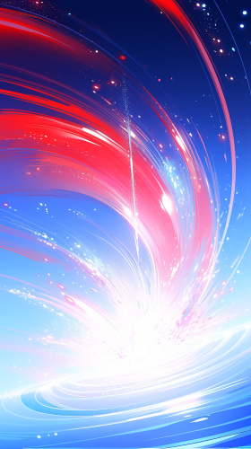 Vibrant energy particles in motion