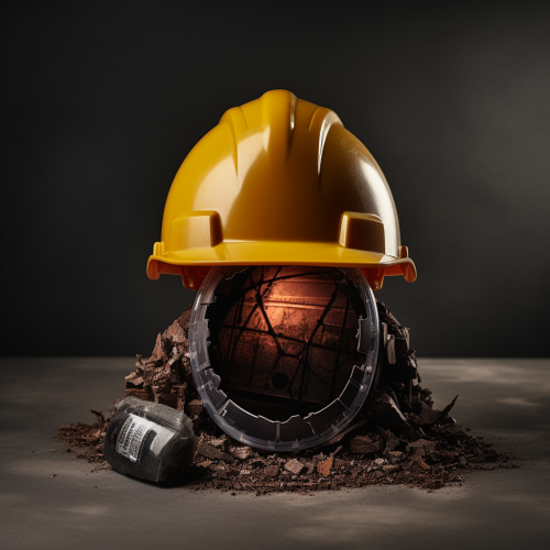Engineering hard hat from easter egg