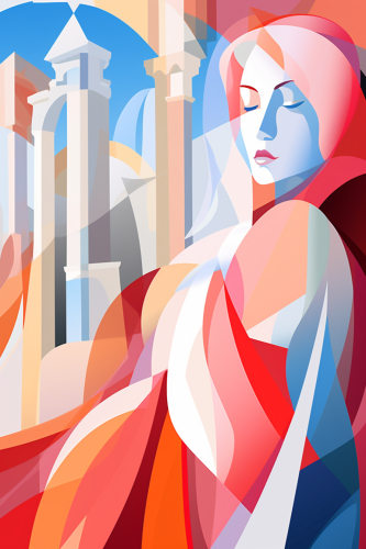 Eraclea Italy Snow Ice Cubist Art Eraclea Italy Snow Ice Cubist Art