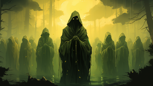 Ethereal Eerie Lovecraftian Horror Skulls