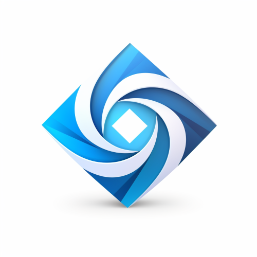 ETHOS corporate logo on a blue background  (6 words)