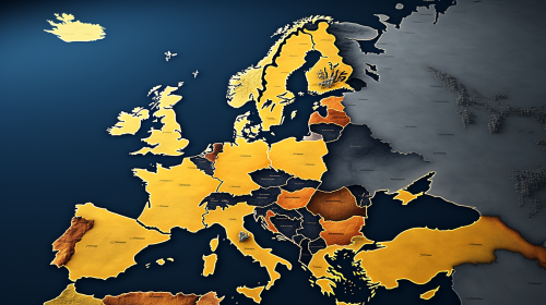 Map of Europe highlighting Germany
