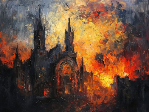 European cathedral oil painting picasso