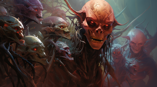 Vibrant Colors of Evil Extraterrestrial Monsters