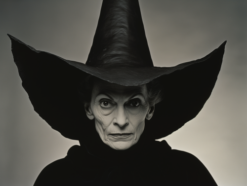 Portrait of an evil witch in New York City