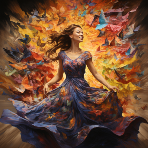 Vibrant painting showcasing exuberance