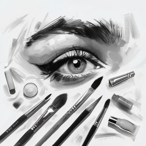 Eye brush objects rendering style