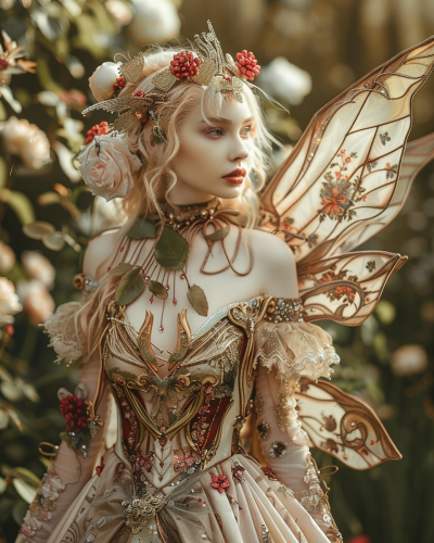 Close-Up Fairy Queen Rose Garden