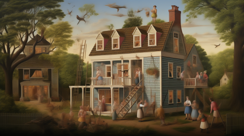 Homeowners repainting their fairytale home