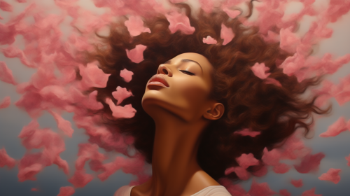 Sky falling petals wind cloud Sky falling petals wind cloud