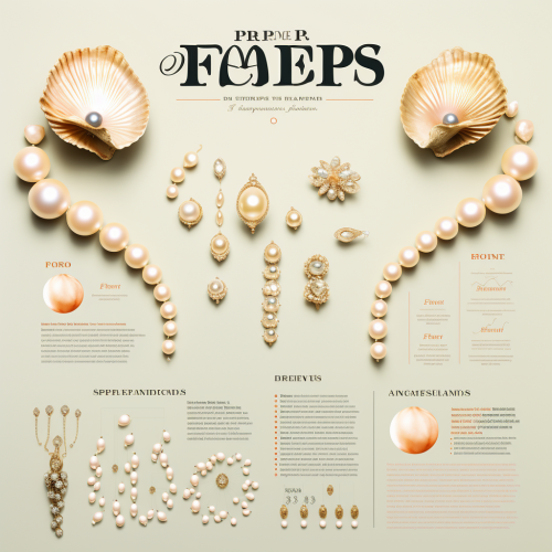 Info poster showcasing famous pearls